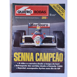 Revista 4 Rodas Grid Edição Histórica Senna Campeão 1988
