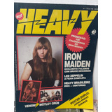 Revista Bizz Heavy 01 Iron Maiden 1986 Led Zeppelin raro