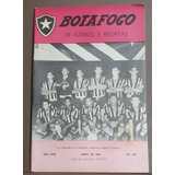 Revista Boletim Botafogo Maio 1962 Campeão Do Torneio Rio Sp