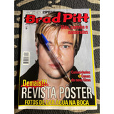 Revista Carícia Especial Pôster Brad Pitt Ator Gato