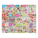 Revista De Bordado Ponto Cruz Enxoval Bebe Personagem Kit 15