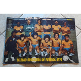 Revista Manchete Esportiva 86 Pôster Seleção Brasileira 1979