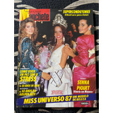 Revista Manchete Miss Universo 87 Senna Piquet Hair Rejane M