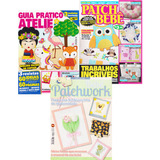 Revista Patchwork Bebê Infantil Maternidade Bichinhos Kit 3 