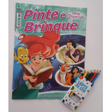 Revista Pinte E Brinque Princesas Disney Com Lápis De Cor 6 Cores Passatempo Jogos Atividades Pintar E Colorir Princesas Disney Acompanha Caixinha De Lápis De Cor 6 Cores