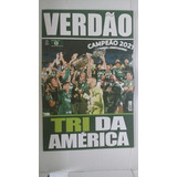 Revista Pôster Palmeiras Verdão Tri Da América