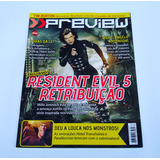 Revista Preview Filme Resident Evil 5 N 36 Sampa Cinema