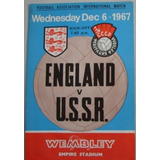 Revista Programa Futebol Inglaterra X União Soviética 1967