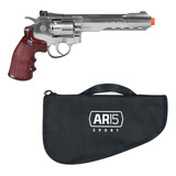 Revolver Co2 4 5 Pressão W702s Rossi Metal   Capa Ar15 Sport