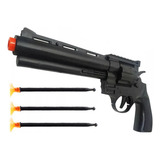 Revolver Grande De Brinquedo Atira Dardos Arminha Infantil