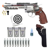 Revólver Pressão W702s Co2 4 5mm Full Metal Rossi Completo