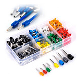 Rezzet Kit De Terminal Conector Ilhos Tubular Para Instalações Eletricas Com 400 Unidades E Maleta Organizadora De 0 50 Até 6mm 