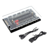 Rgb Fan Hub Divisor Endereçável Pwm De 10 Portas 5 V 3 Pin