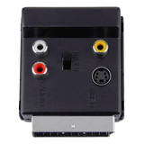 Rgb Scart Macho Para 3 Rca Fêmea S video Av Tv Cabo De Áudio