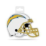 Rico Industries Adesivo De Capacete De Corte Em Forma De Futebol Americano NFL Los Angeles Chargers 12 Cm X 12 7 Cm