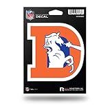 Rico Industries Adesivo De Futebol Americano NFL Denver Broncos Médio Cortado