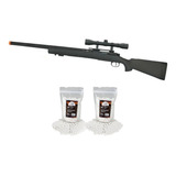 Rifle Airsoft Sniper M24 Full Metal Vsr10 G2 500fps 6mm kit