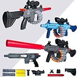 Rifle De Brinquedo M16 Com Silenciador- Mira E Dardos- 65 Cm- Preto E Azul -Azul-