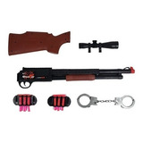 Rifle Lança Dardo Escopeta Mira Algema Monta Desmonta Alvo