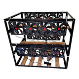 Rig De Mineração P 12 Placas De Vídeo 15 Fans De 154 5cfm