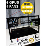 Rig Frame P  Mineração Black Edition P 6 Placas E 4 Fans