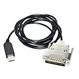RIKYJIC Cabo Serial USB Macho Para DB25 Macho 25 Pinos RS232 1 8 Metros Para Máquina De Gravação Roland Para PC