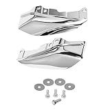 Riloer Acabamento De Defletores De Calor De Ar De Armação Média Protetor Térmico Para Motocicleta Acabamento Defletor De Ar De Quadro Médio Compatível Com Modelos Harley Davidson Touring E Trike 2009 2016 Cromado