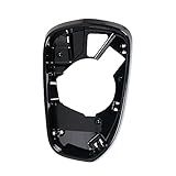 Riloer Capa De Espelho Lateral Direita Preta Brilhante Para Carro Suporte De Moldura De Espelho Lateral Externo Acabamento De Moldura De Caixa De Vidro Retrovisor 2013 2020 Compatível Com Ford