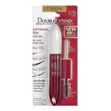 Rimel Loreal 2x1 Double Extension Mascara Cilios 570 Black