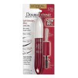 Rimel Loreal 2x1 Double Extension Mascara Cilios 570 Black