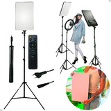 Ring Light Iluminador Led Foto Profissional 56cm Tripé 210cm
