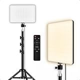 Ring Light Iluminador LED Retangular 19-- Profissional Com Tripé De 2m - 400 LEDs- Controle Remoto- Luz Quente E Fria -2800K-6500K- - Ideal Para Estúdio- Foto- Vídeo E Maquiagem
