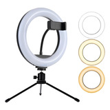 Ring Light Iluminador Luz Para Gravar Videos Tripé Branco 20 Estrutura Branco Lampada E Tripe Preto Luz Branco Frio Branco Neutro E Amarelo Bivolt