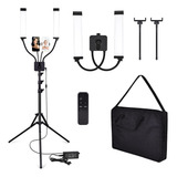 Ring Light Led Braço Duplo Articulado 45w Tripé Bolsa