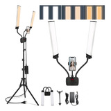 Ring Light Led Braço Duplo Articulado 45w Tripé Bolsa