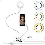 Ring Light Luminaria Led Mesa Suporte Celular Selfie Abajur