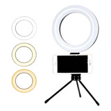 Ring Light Luz De Led Com Tripé Mesa Iluminador Live Insta