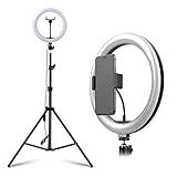 Ring Light Profissional 26cm Selfie Live Com Tripé 2 Metros Para Celular Anel Lâmpada Vídeo E Maquiagem Iluminação Foto Estúdio PREMIUM ONYK