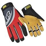 RINGERS R 355 Luvas Industriais E Mecânicas Tamanho 9 Preto E Amarelo 1 Pacote