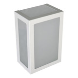 Rioprelight Arandela 213 Alumínio 5 Vidros Foco Externa Muro Parede E27 Cor Branco