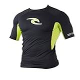 Rip Curl Camiseta Masculina Clássica De Manga Curta E Lycra Rash Guard Lime X Pequeno 