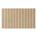 Ripas De Madeira Mdf Cru Espessura 3mm Kit Com 52 Peças