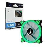 RISE MODE Galaxy G1 S-LED Verde- 120mm - RM-FN-01-BG - Ventilador De Resfriamento 120mm X 120mm X 25mm- Verde- 50 CFM- 25 DBA- 3 Pinos E Molex - Desktop