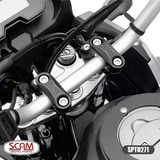 Riser Adaptador Guidao Cg 125 150 2009 2013 Scam Preto