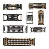 Risidamoy 8 Peças Para IPhone 13 Conexão Soquete Placa Mãe Kits Inclui Fone De Ouvido Bluetooth Slot Conector Flash Luz Receptáculo Câmera Frontal Para IPhone13 On Off Power Dot Matrix WiFi NFC Outlet