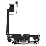 Risidamoy Conector Dock Substituição Da Porta De Carregamento Para IPhone 12 Pro Max Repair Fone De Ouvido Jack Flex Cabo Fixo Carregamento USB Antena Celular Microfone Montagem Para 12Promax