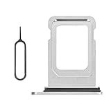 Risidamoy Suporte De Bandeja De Cartão SIM Prata Para IPhone X Substituição Versão SIM único Para IPhone 10 Slot Para Cartão Com Anel De Borracha à Prova D água Kit De Reparo De Reparo Ferramenta De