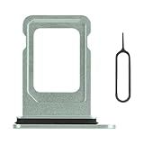 Risidamoy Suporte De Bandeja De Cartão SIM Verde Para IPhone 12 De Substituição Versão SIM único Para IPhone12 Slot Para Cartão Com Anel De Borracha à Prova D água Kit De Reparo Ferramenta De Remoção