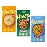 RISOTOS PROTEICOS SEM GLÚTEN HOLYFOODS - KIT TODOS OS SABORES- AL MARE- QUEIJO- FUNGHI