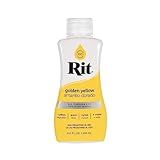Rit Dye - 236 G Tintura Líquida De Tecido Para Roupas- Decoração E Artesanato - Amarelo Dourado -pacote Com 1-